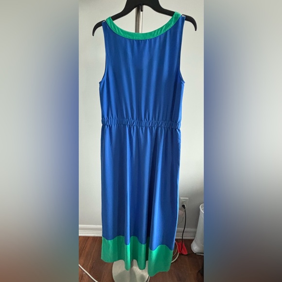 NWOT Vintage Tommy Hilfiger Blue Green Maxi Dress - Picture 2 of 2